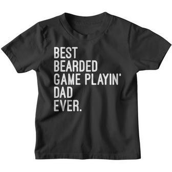 Best Bearded Game Playin Dad Ever Video Game Lover Mens Youth T-shirt | Mazezy