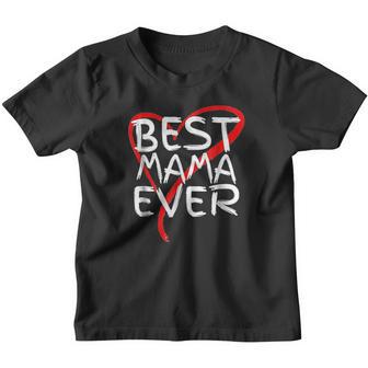 Best Mama Ever Love Heart Mothers Day Youth T-shirt - Thegiftio UK