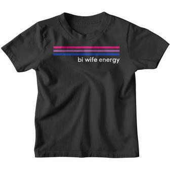 Bi Wife Energy Bisexual Pride Flag Bisexuality Lgbtq Youth T-shirt - Thegiftio UK