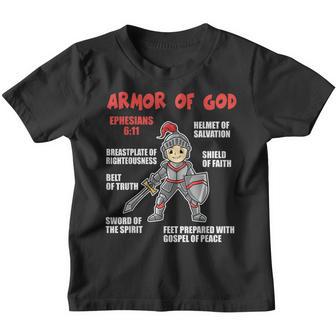 Bible Chapters For Kids Put On The Full Armor Of God Youth T-shirt - Thegiftio UK