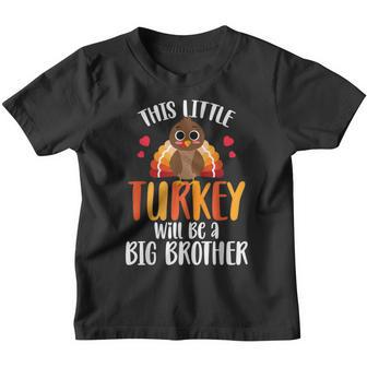 Big Brother Turkey Thanksgiving Pregnancy Announcement Kids Youth T-shirt - Thegiftio UK