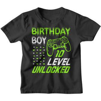 Birthday Boy 10 Level Unlocked Awesome Since 2012 Youth T-shirt - Thegiftio UK