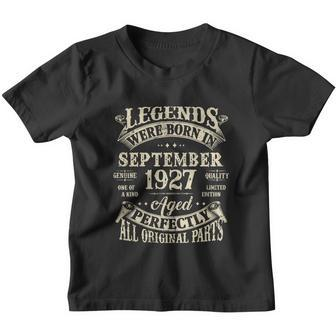 Birthday Gift 1927 Legend September 1927 Youth T-shirt - Monsterry