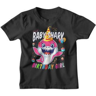 Birthday Girl Baby Shark Youth T-shirt | Mazezy