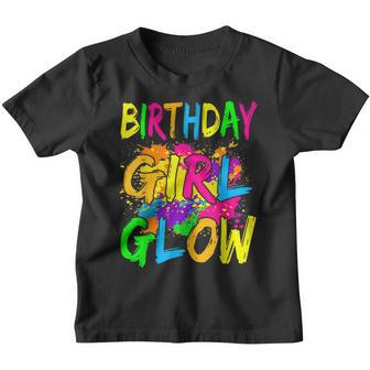 Birthday Girl Glow Vintage Retro 80S Party Costume Gift Youth T-shirt - Thegiftio UK