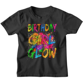 Birthday Girl Glow Vintage Retro 80S Party Costume Tie Dye Youth T-shirt - Thegiftio UK