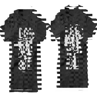 Black Cats Rule Dad Kitty Daddy Cat Mom Christmas Father V3 Youth T-shirt - Thegiftio