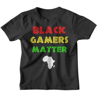Black Gamers Matter Black History Month African American Men Youth T-shirt - Thegiftio UK