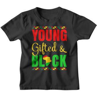 Black History Month Decorations Top Young Gifted Black Boys V2 Youth T-shirt - Thegiftio UK