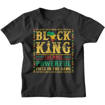 Black King The Most Powerful Piece In The Game Black History V2 Youth T-shirt - Thegiftio UK