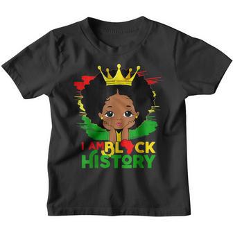 Black Melanin Girl I Am Black History Month Kids V2 Youth T-shirt - Thegiftio UK