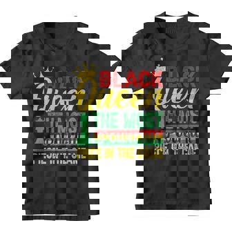 Black Queen The Most Powerful Piece The Game Black History Youth T-shirt - Thegiftio