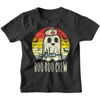Boo Boo Crew Ghost Nurse Vintage Halloween 2022 Nursing Rn Youth T-shirt - Thegiftio UK
