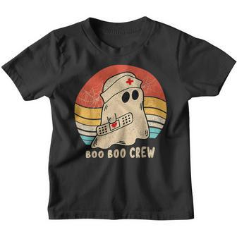 Boo Boo Crew Nurse Ghost Funny Halloween Costum Youth T-shirt - Thegiftio UK