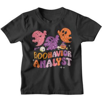 Boohavior Squad Analyst Squad Aba Therapist Halloween Youth T-shirt - Thegiftio UK