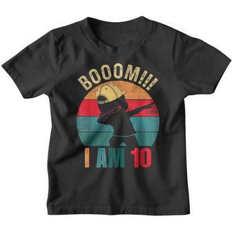 Boom I Am 10 Years Old Dabbing Boys Kids 10Th Birthday Gifts Youth T-shirt - Thegiftio UK
