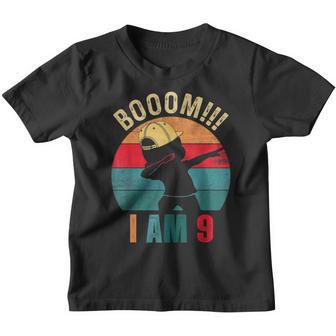Boom I Am 9 Years Old Dabbing Boys Kids 9Th Birthday Gifts Youth T-shirt - Thegiftio UK