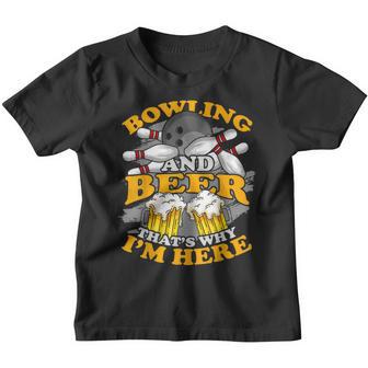 Bowling Roll Pins Strike Bowler Sports Team Youth T-shirt - Thegiftio UK