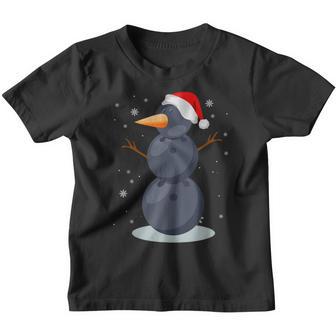 Bowling Snowman Santa Hat Christmas Soccer Lover Kids Youth T-shirt - Thegiftio UK