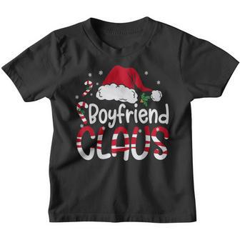 Boyfriend Claus Christmas Boyfriend Santa Family Match Pjs Youth T-shirt - Thegiftio UK