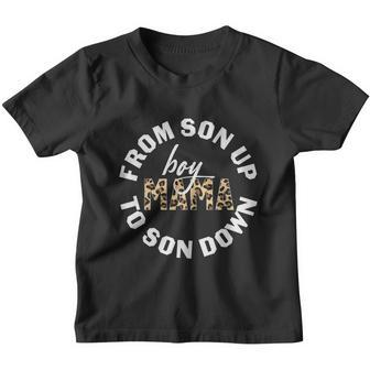 Boys Mama From Son Up To Son Down Mothers Day Plus Size Shirts For Mom Son Mama Youth T-shirt - Monsterry