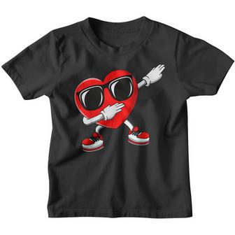 Boys Valentines Day Kids Dabbing Heart Love Dab Dance Gifts V2 Youth T-shirt - Thegiftio UK