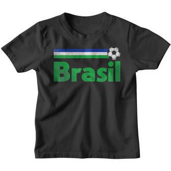 Brasil Brazil Fan Retro Vintage Flag For Men Women Kid Youth T-shirt - Thegiftio UK