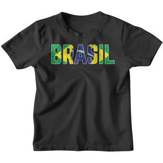 Brasil Flag Brazilian Soccer Fan Men Women Boys Girls Kids V3 Youth T-shirt - Thegiftio UK