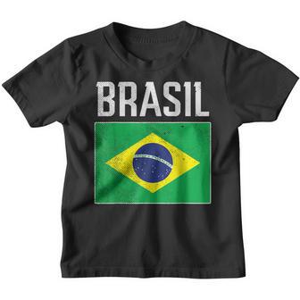 Brasil Flag Brazilian Soccer Fan Men Women Boys Girls Kids Youth T-shirt - Thegiftio UK