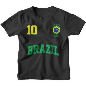 Brazil Soccer Jersey Brazilian Football Kids Boy Toddler Men Youth T-shirt - Thegiftio UK