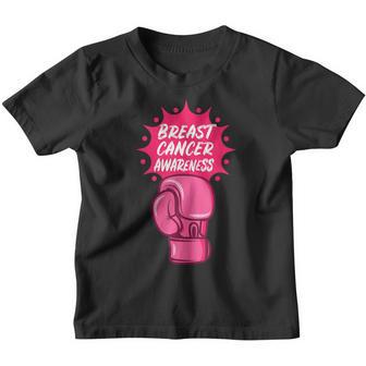 Breast Cancer Awareness Boxing Glove Support Survivor Women Youth T-shirt - Thegiftio UK
