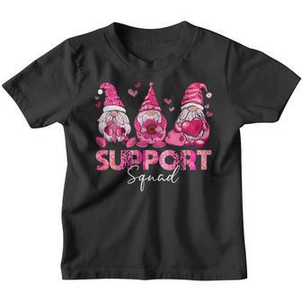 Breast Cancer Awareness Funny Gnomies Support Outfit Youth T-shirt - Thegiftio UK