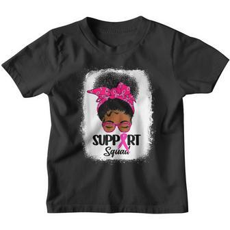 Breast Cancer Awareness Support Squad Black Women V3 Youth T-shirt - Thegiftio UK