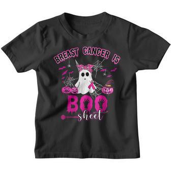 Breast Cancer Is Boo Sheet Ghost Halloween Gifts Youth T-shirt - Thegiftio UK