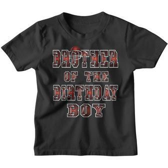 Brother Of The Birthday Boy American Football Kid Party Youth T-shirt - Thegiftio UK