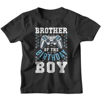 Brother Of The Birthday Boy Matching Video Gamer Birthday Youth T-shirt - Thegiftio UK