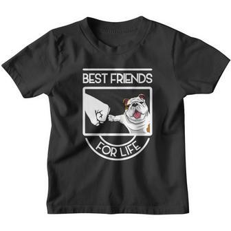 Bulldog Best Friends For Life Youth T-shirt - Thegiftio UK
