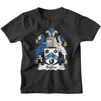 Burns Family Crest Scottish Family Crests Youth T-shirt - Thegiftio UK