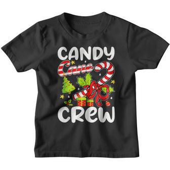 Candy Cane Crew Christmas Candy Cane Party Boys Girls Youth T-shirt - Thegiftio UK