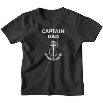 Captain Dad Fathers Day Summer Boat Gift Youth T-shirt - Thegiftio UK