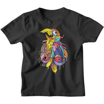Cartoon Abstract Art - Abstract Graphic Art Design Youth T-shirt - Thegiftio UK