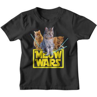 Cat Funny Meow Wars - Funny Cat Lover Style Youth T-shirt - Thegiftio UK