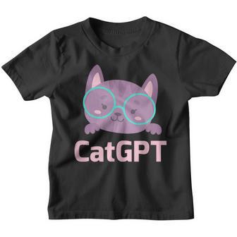 Cat Gpt Ai Cat Geek Cat Lovers & Chat Gpt Back To School Youth T-shirt - Thegiftio UK