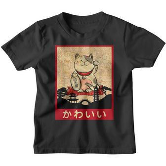 Cat Ramen Bowl Anime Japanese Noodles Kawaii Neko Girls Gift Youth T-shirt - Thegiftio UK