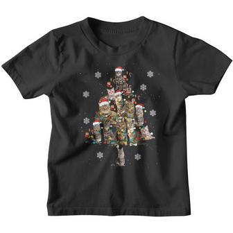 Cats Christmas Tree V2 Youth T-shirt - Thegiftio UK