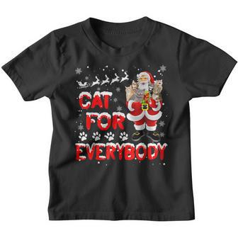 Cats For Everybody Ugly Christmas Funny Xmas Cat Lover Youth T-shirt - Thegiftio UK