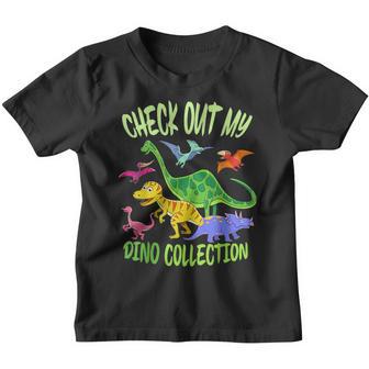 Check Out My Dino Collection Boys Girls Kids Dinosaur Lover Youth T-shirt - Thegiftio UK