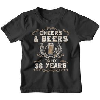 Cheers & Beers To My 38 Years Birthday Style Retro 60S 70S Youth T-shirt - Thegiftio UK