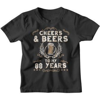 Cheers And Beers To My 88 Years 88Th Birthday Party Youth T-shirt - Thegiftio UK