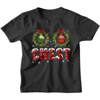 Chest Nuts Christmas Matching Pajamas Couple Chestnuts Youth T-shirt - Thegiftio UK
